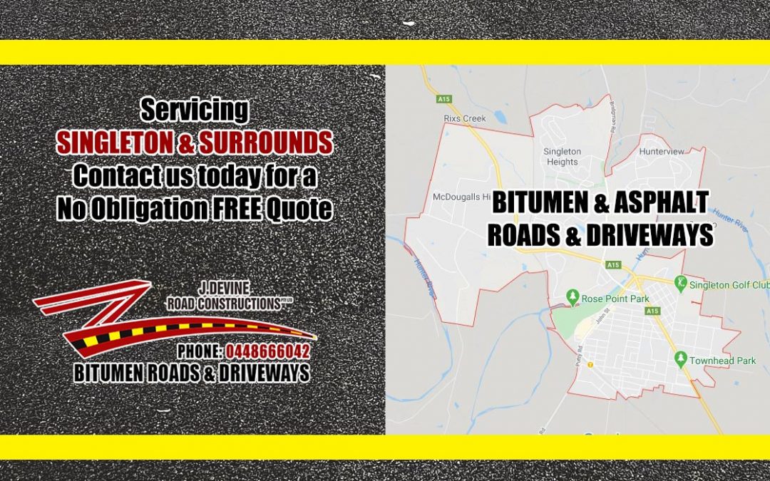 We’re currently servicing Singleton | Bitumen & Asphalt